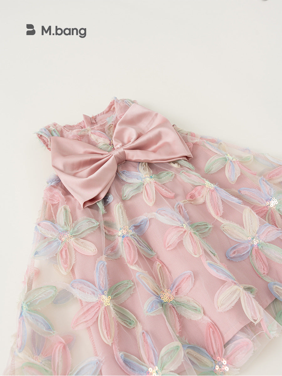 Summer Clothing Princess Skirt Bow Sleeveless Pettiskirt Children's Dress