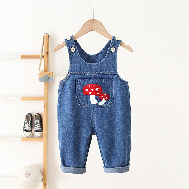Children's Clothing Suspender Korean Style Western Cute One-piece Children's Pants
