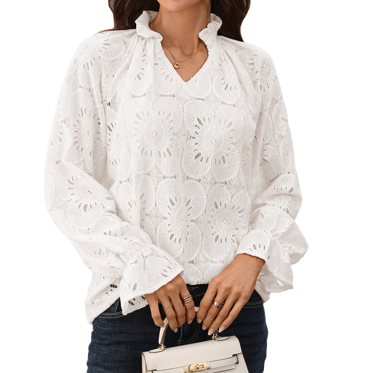 Women's Solid Color Loose Casual Long Sleeves Tops