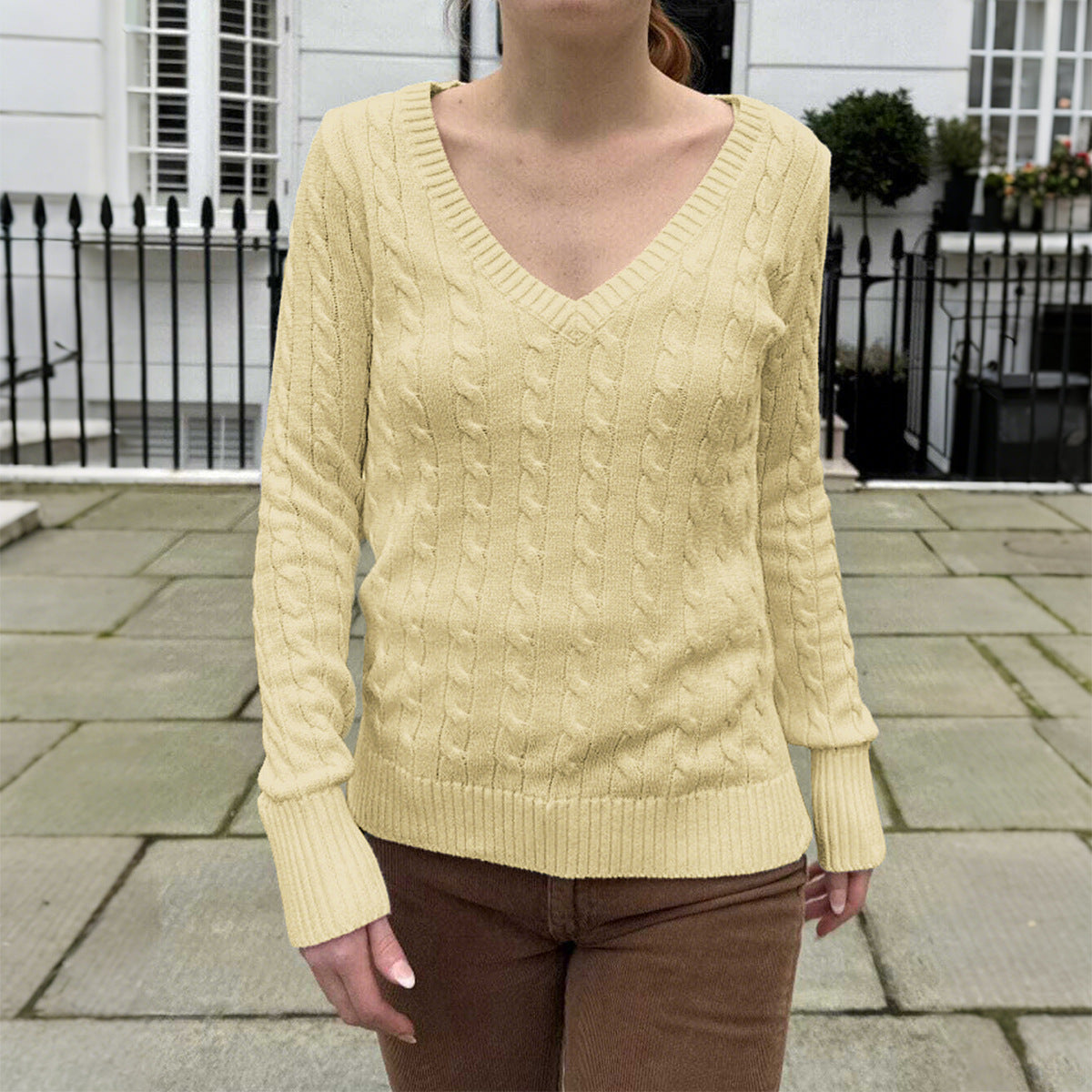 Women's Casual Minimalist Long Sleeve Lining Woolen Small Vest/suspenders/tube Top