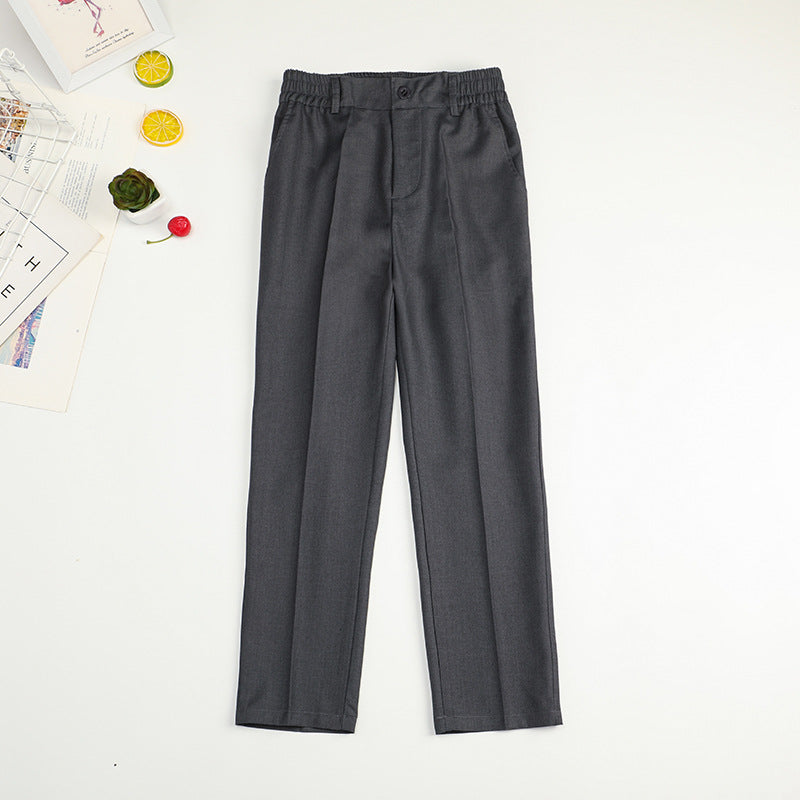 Children's Spring Primary School Uniform Navy Blue Children's Pants