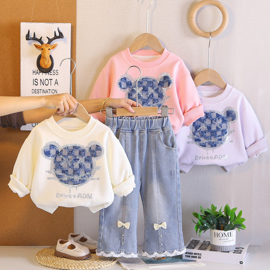Children's Clothing Outfits Handsome Fashion Spring Clothes Little Sweatshirt Children's Suit