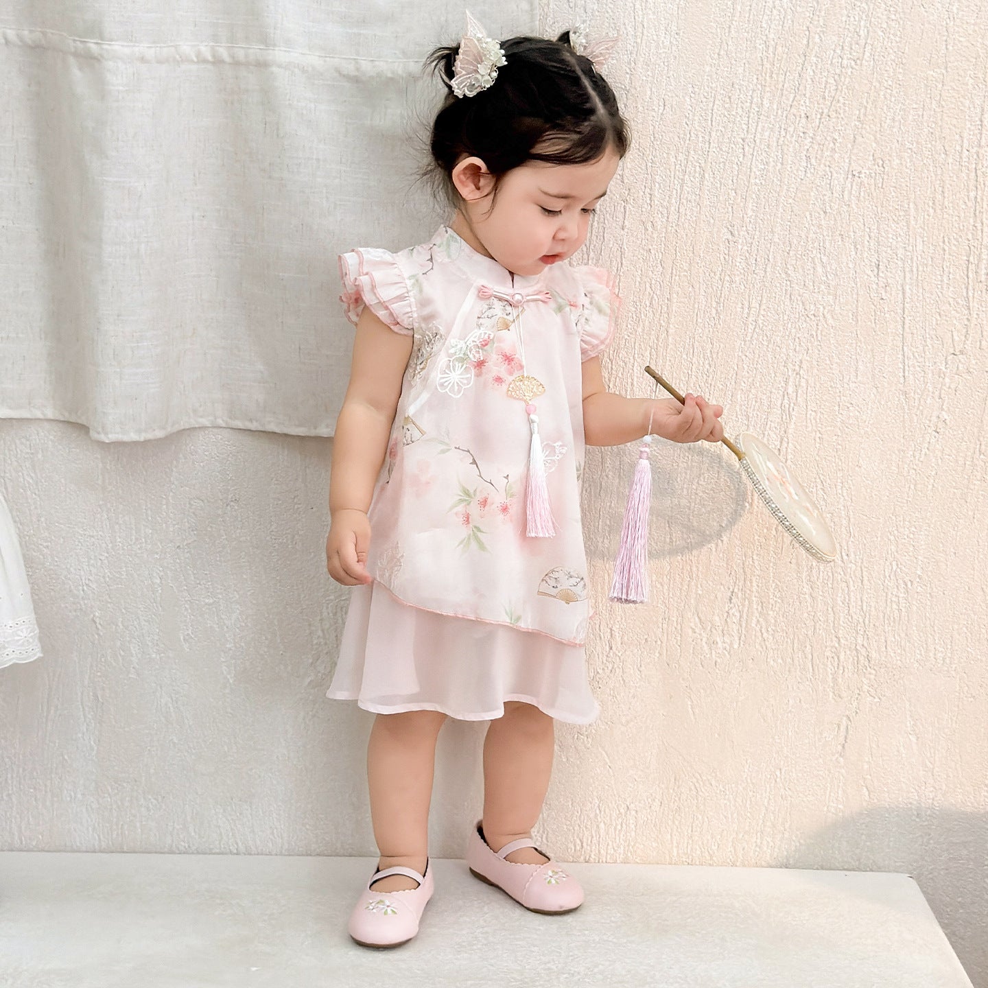 Skirt Super Pink Dress Chinese Cheongsam For Over The Jumpsuit, Climbing Suit