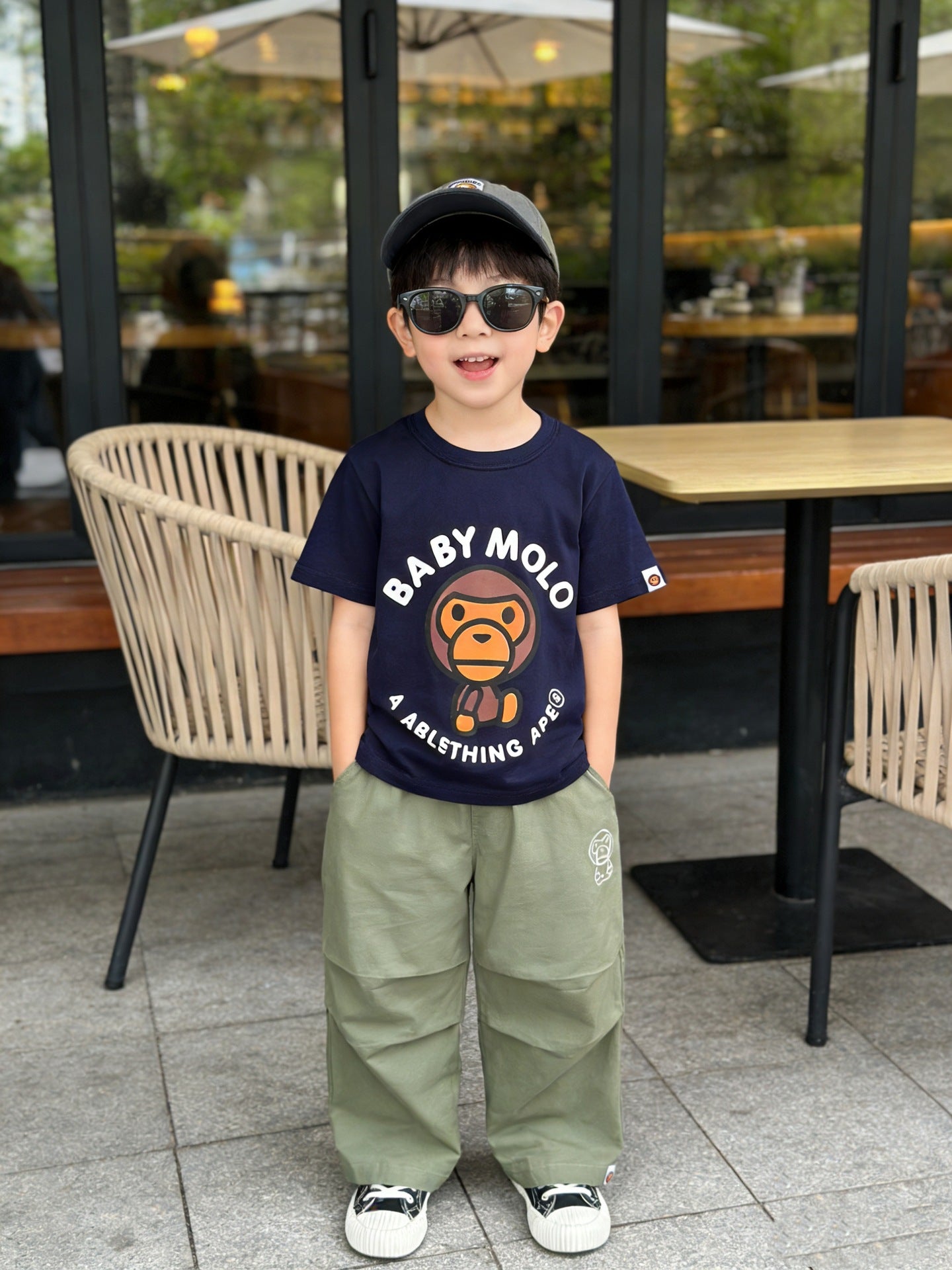 Children's Summer Korean Style Western Boys Short Sleeve Printing Children's T-shirt