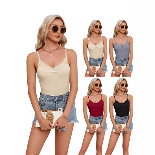 Women's Summer Lace Adjustable Spaghetti Strap Camisole Small Vest/suspenders/tube Top