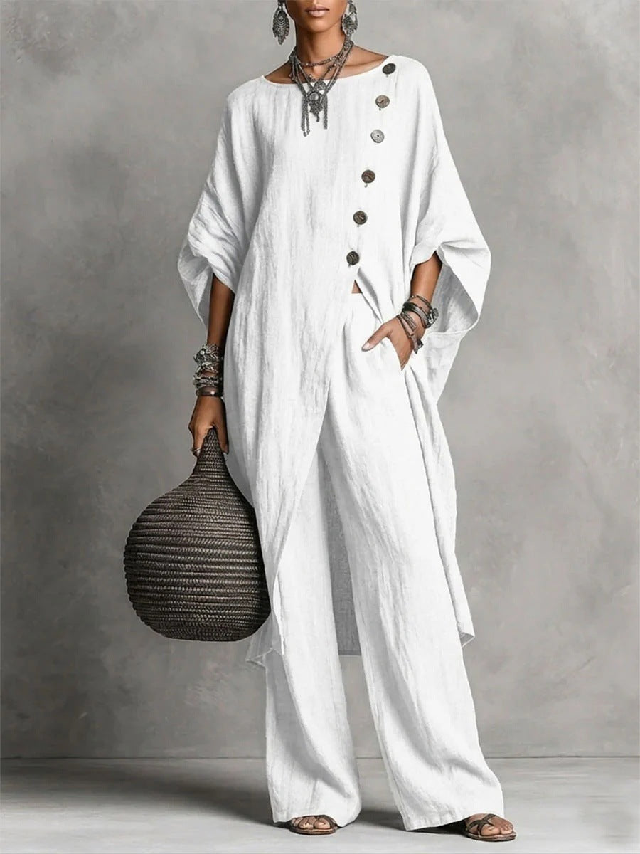 Comfortable Casual Women's Shirt Irregular Urban Fashion Casual Suit