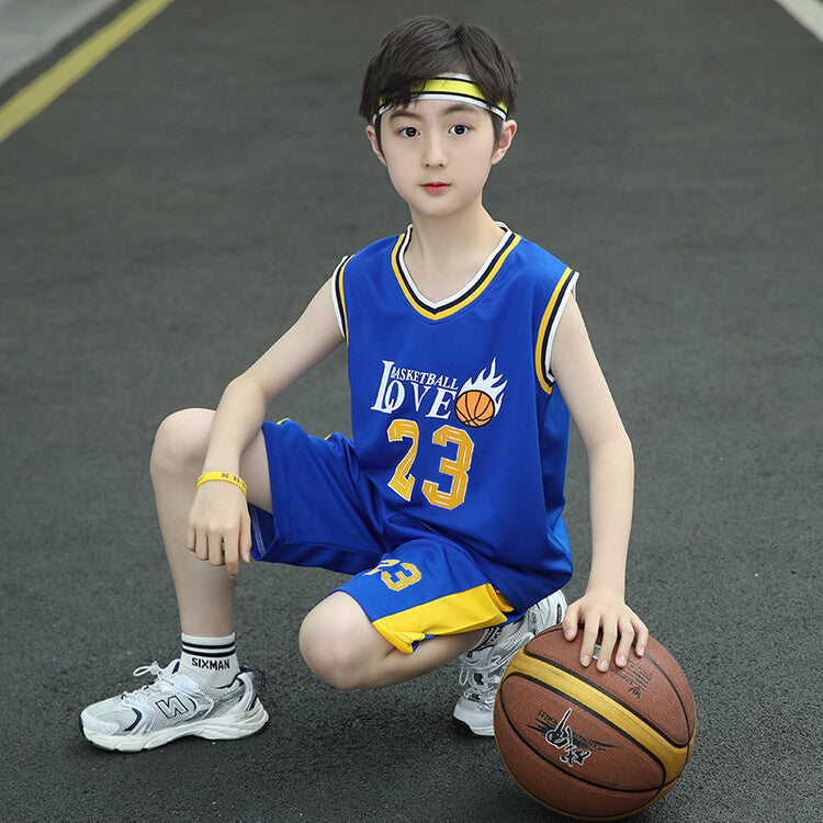 Children's Two-piece Summer Sleeveless Basketball Wear Sports Children's Suit