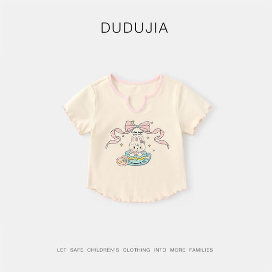Short-sleeved Large Collection Summer Sweet Clothes Children's T-shirt
