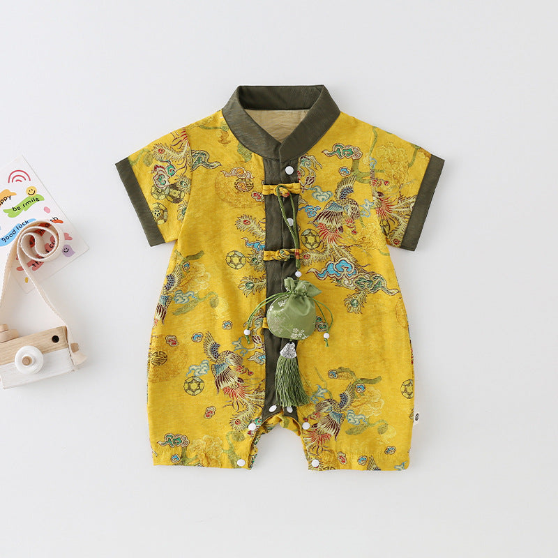 Jumpsuit Summer Class Short-sleeved Born Romper Out For Days Thin Jumpsuit, Climbing Suit