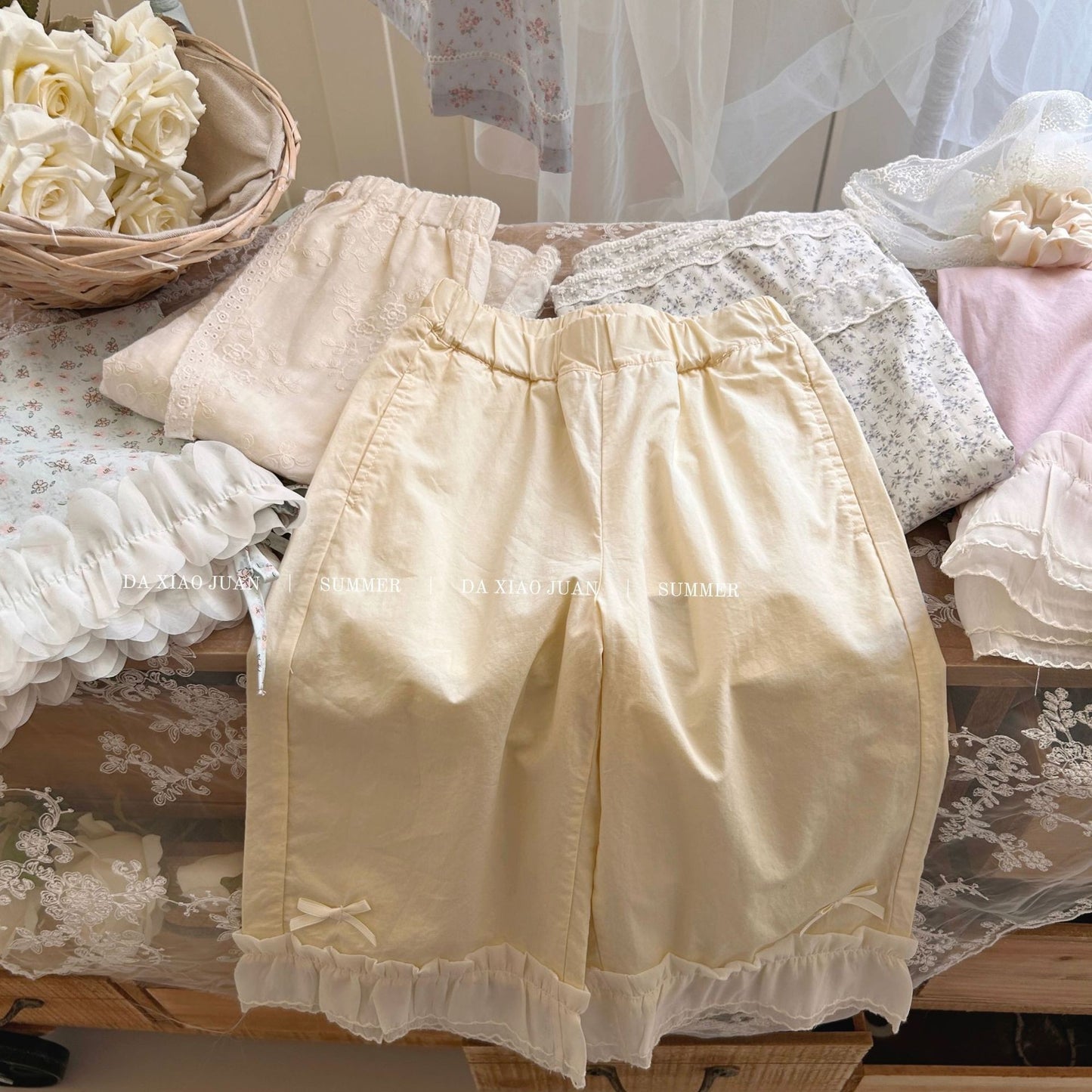 Children's Large Small Summer Lace Cute Children's Pants