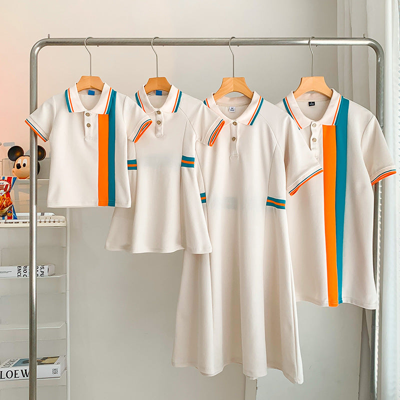 Special Dress Summer Western Style Shirt Short Parent-child Outfit