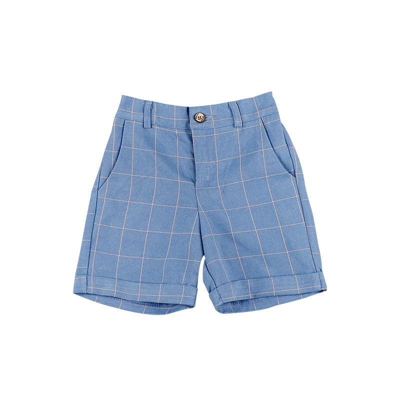 Children's Plus Size Sizes Loose Plaid Suit Children's Pants