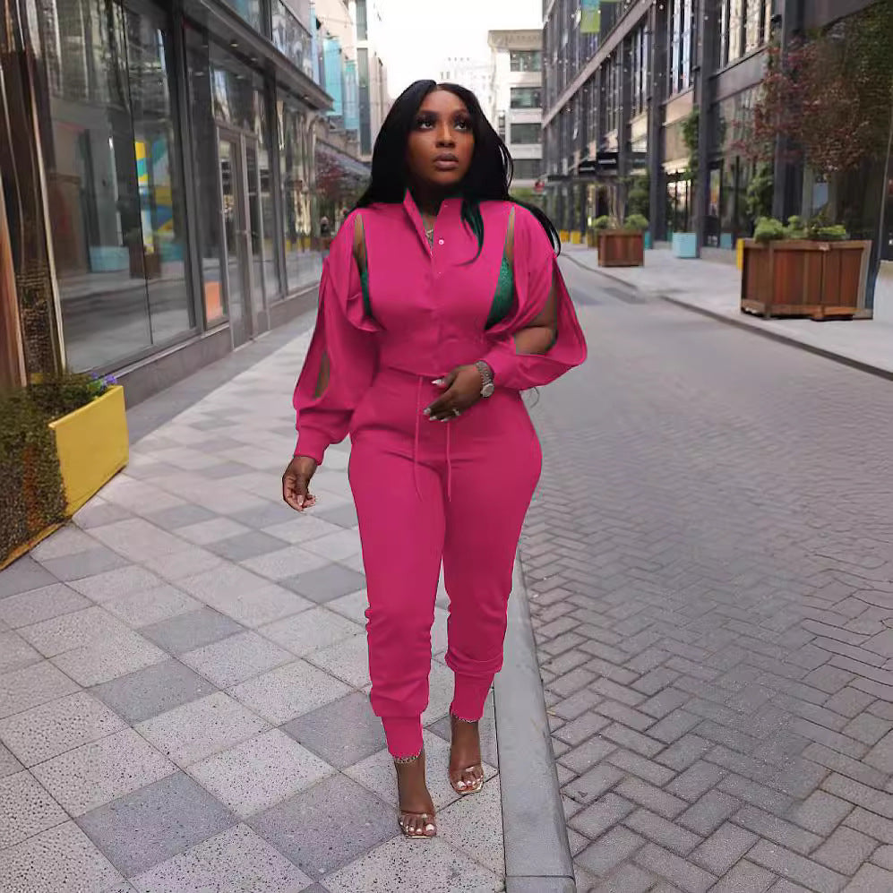 Fashion Beautiful Graceful Comfortable Women's Personality Fashion Casual Suit