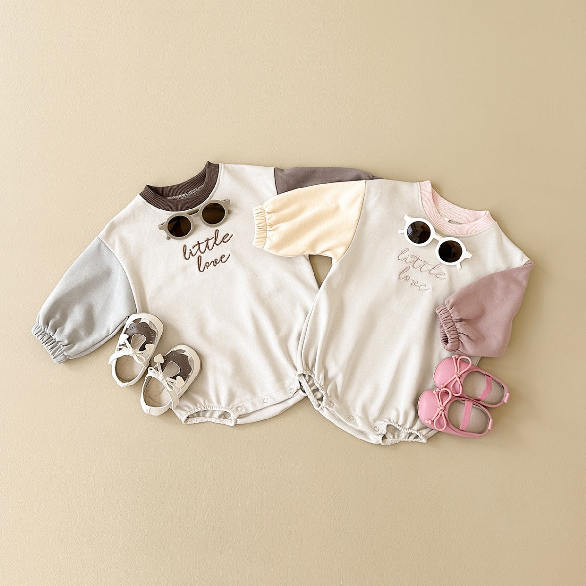 Autumn Born Jumpsuit Long Sleeve Crawling Casual Patchwork Jumpsuit, Climbing Suit