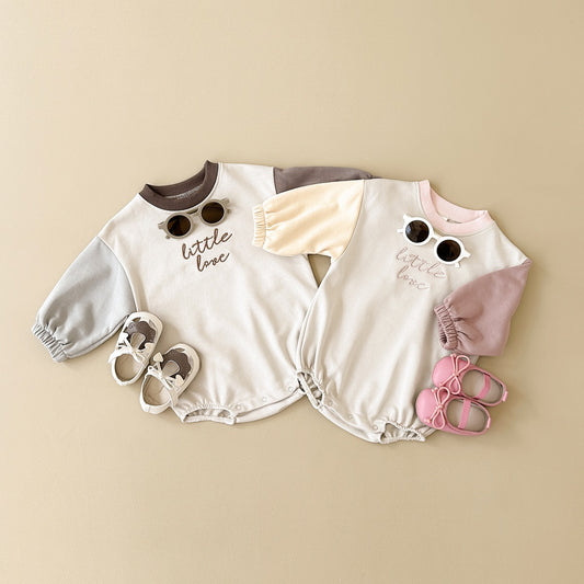 Autumn Born Jumpsuit Long Sleeve Crawling Casual Patchwork Jumpsuit, Climbing Suit