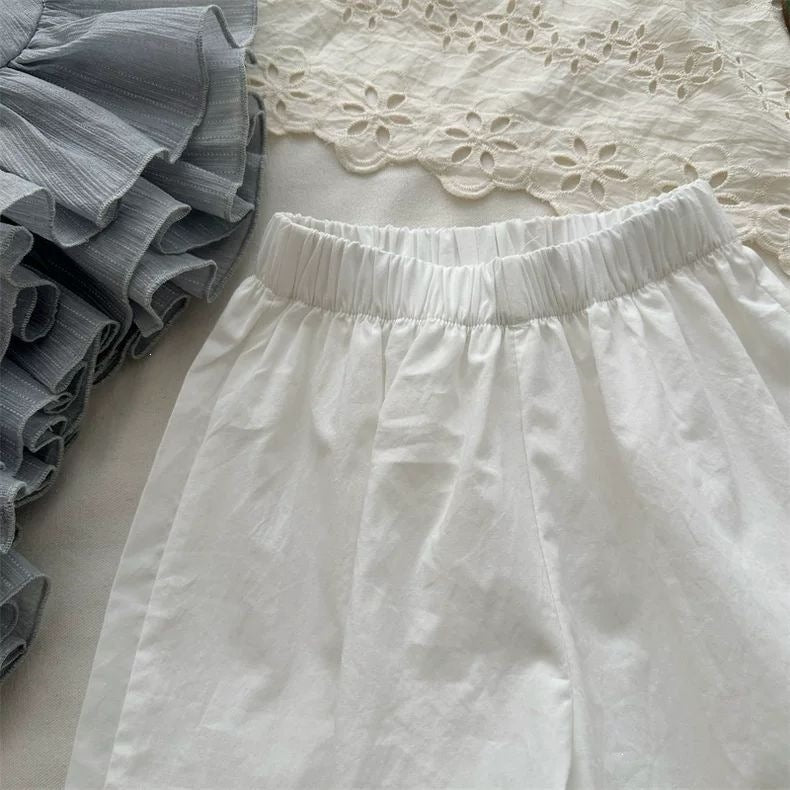 Children's Korean Style Simplicity Solid Color Western Children's Pants