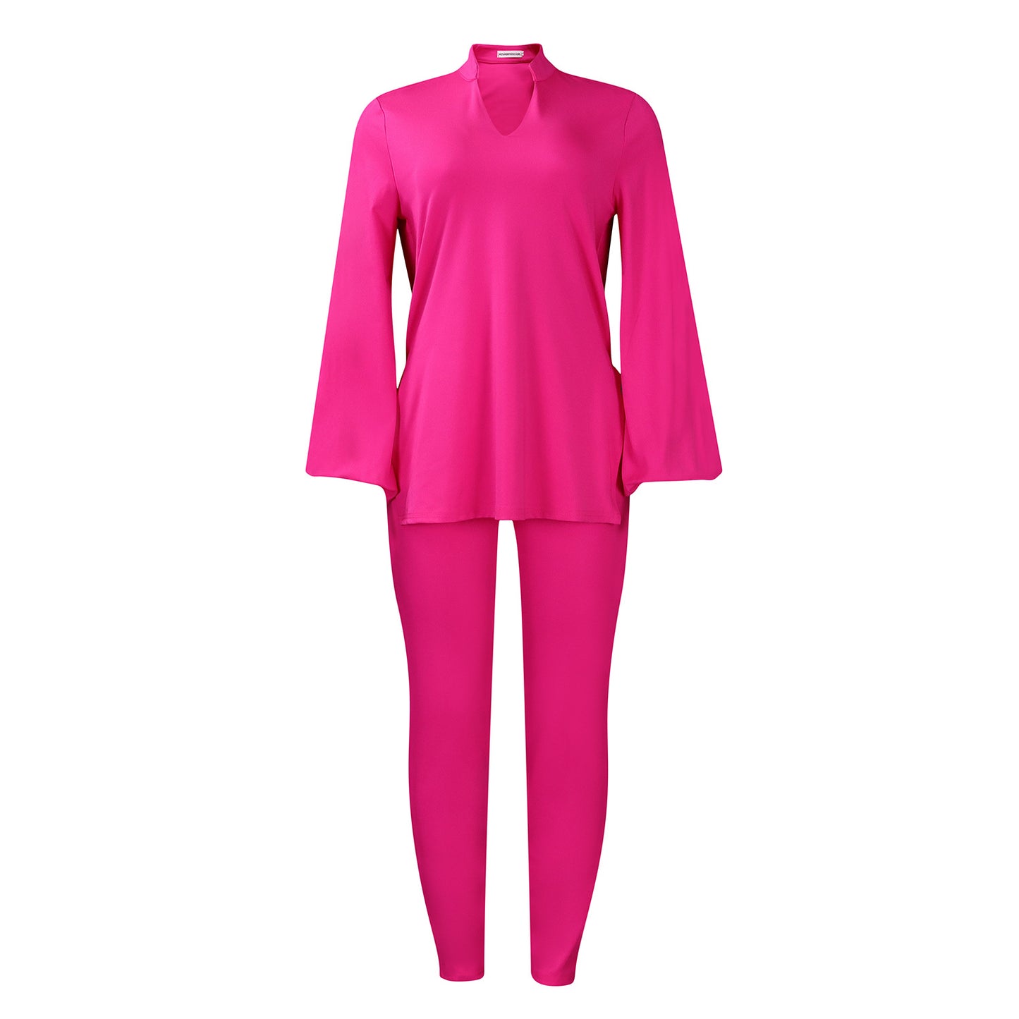 Women's Style Solid Color Long Sleeve African Fashion Casual Suit