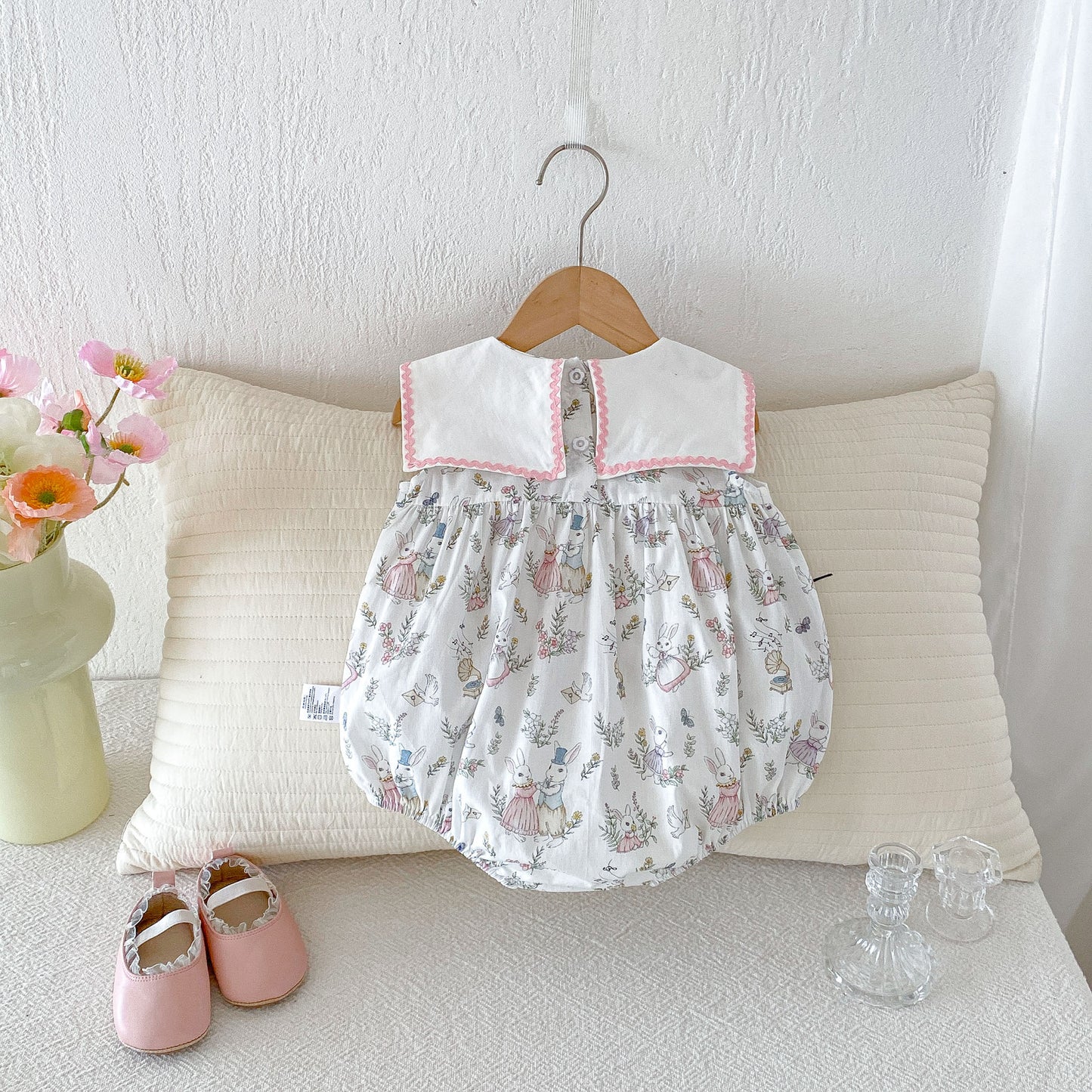 Clothes Korean Style Jumpsuit Pastoral Bunny Romper Jumpsuit, Climbing Suit