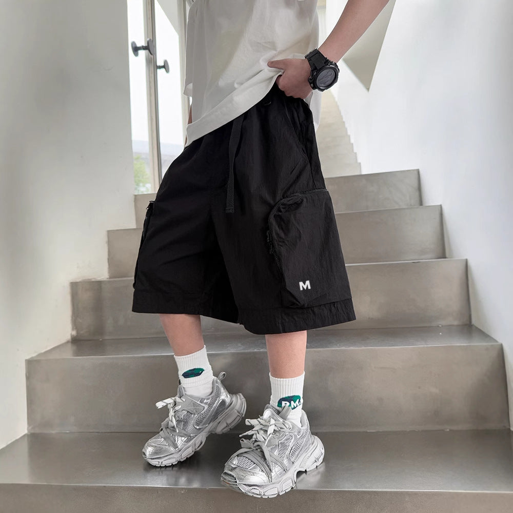 Children's Summer Clothing Overalls Outer Shorts Fried Children's Pants