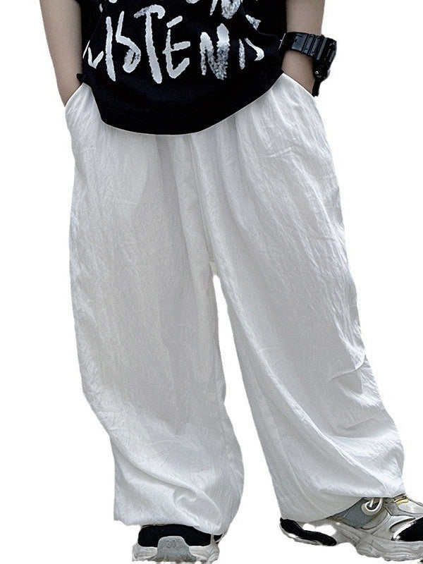 Children's Casual Trousers Boys Korean Style Solid Children's Pants