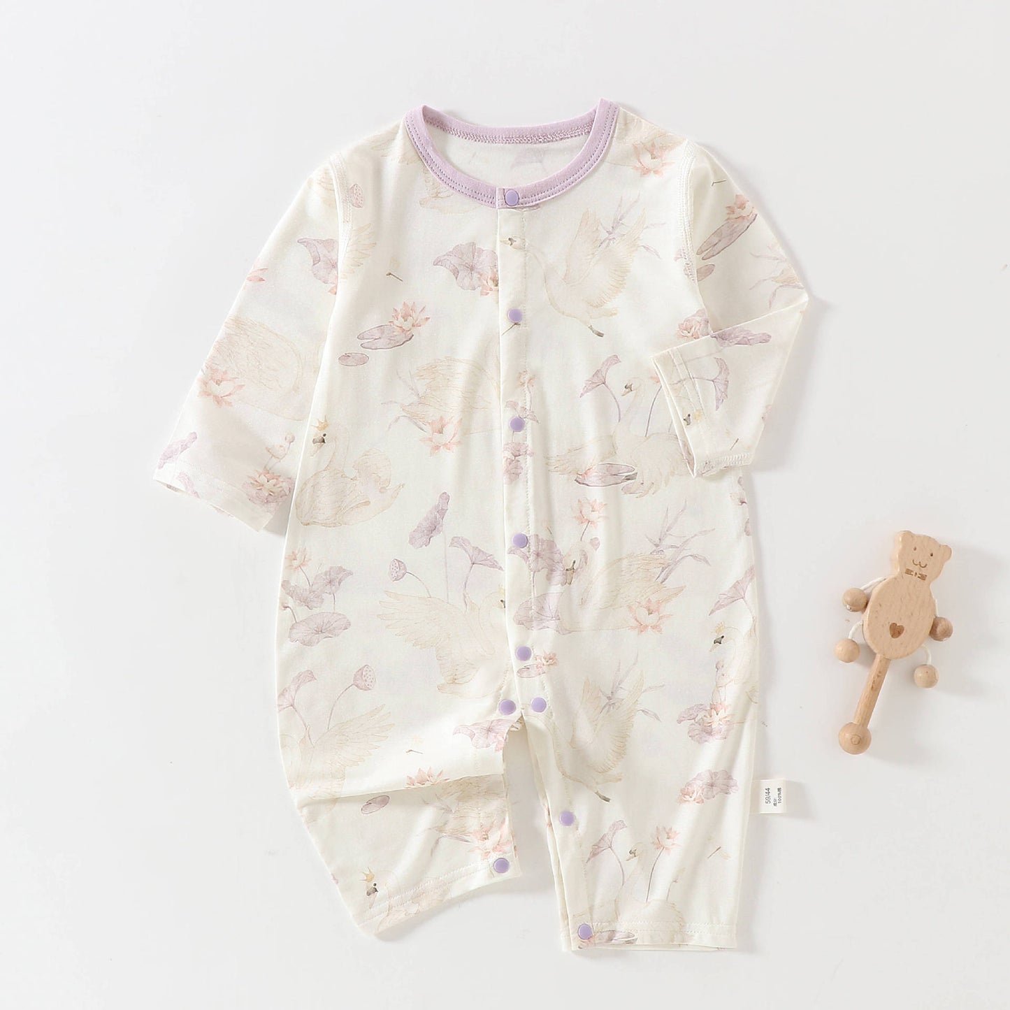Long Sleeved Romper Infant Class Air Conditioning Clothes Boneless Jumpsuit, Climbing Suit