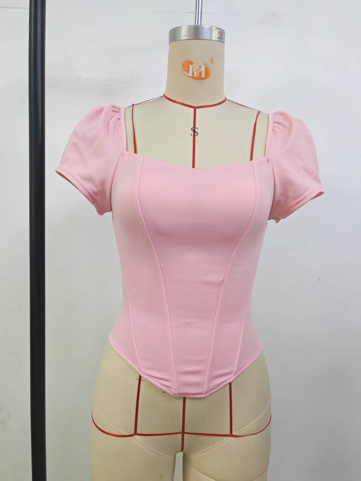 Women's Sleeve Fishbone Corset Chest Pad Bandeau Slim Fit Slimming Inner Blouses