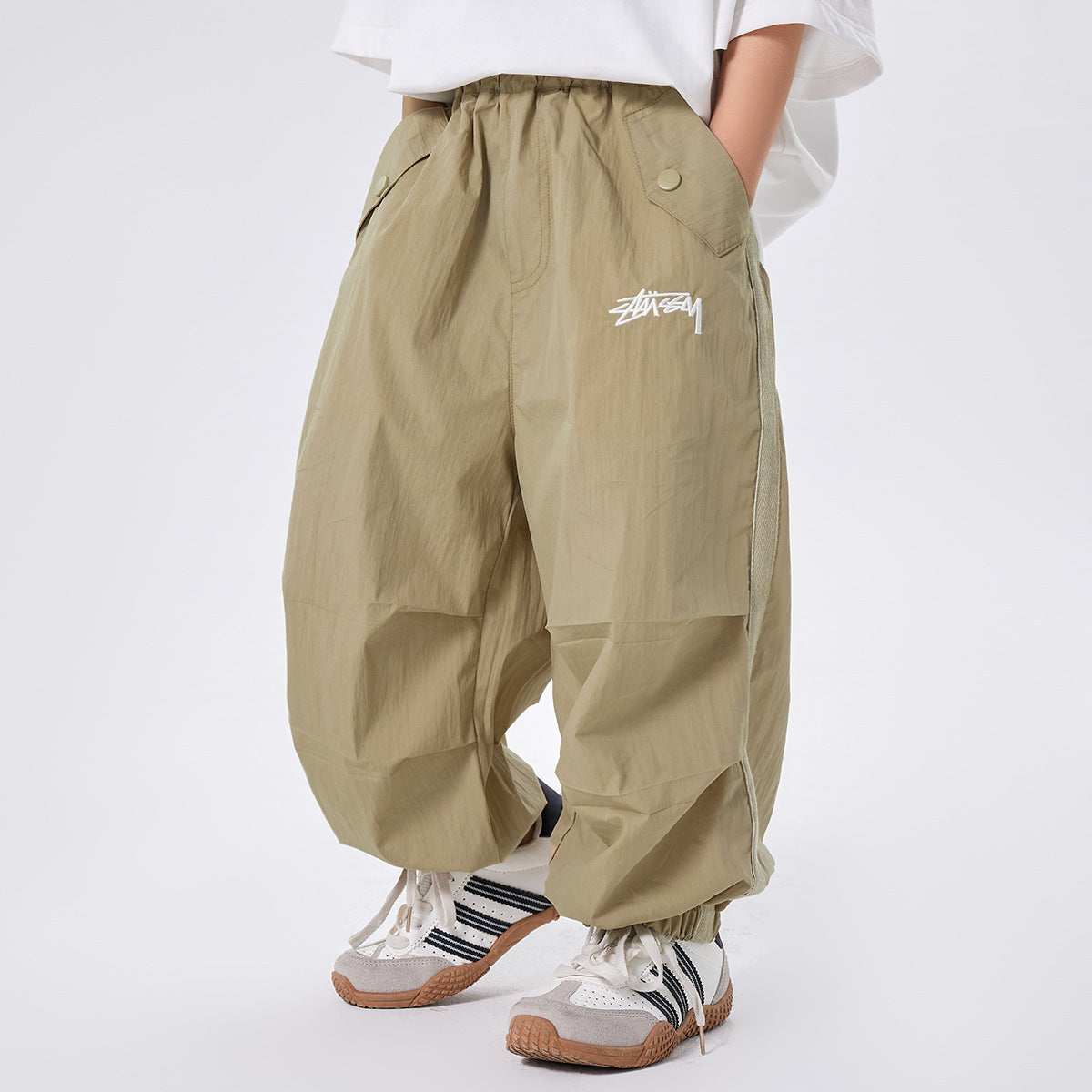 Children's Anti Mosquito Medium Large Casual Trousers Loose Thin Ankle Banded Children's Pants