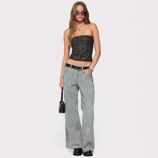 Backless Hot Sexy Slim Fit Stitching Small Vest/suspenders/tube Top