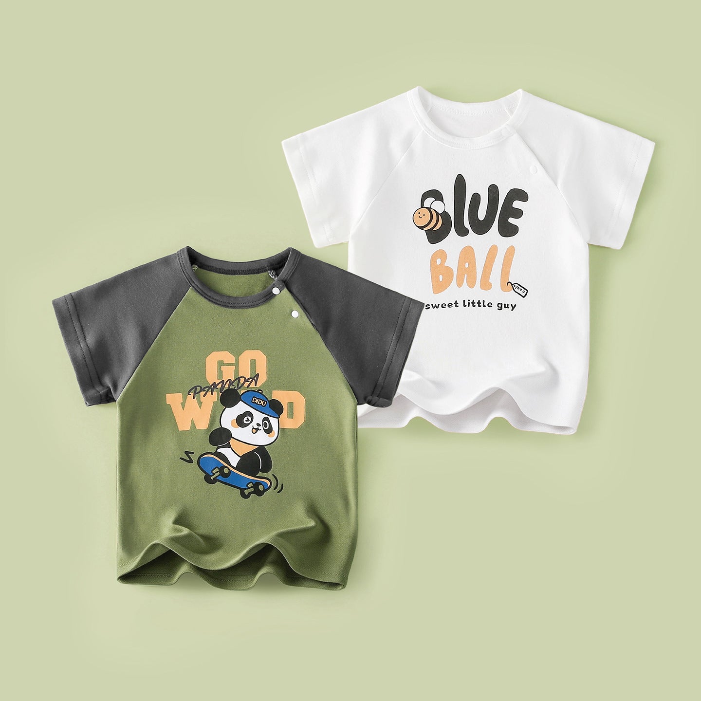 Children's Short Sleeve Boys Half Bottoming Shirt Summer Thin Cotton Coat Children's T-shirt