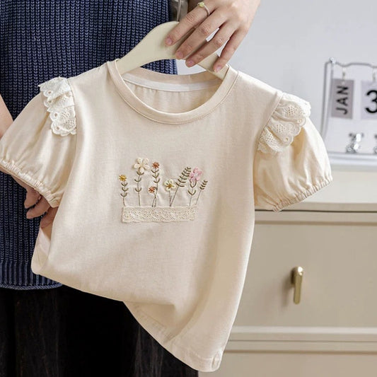 Children's Clothing Korean Style Casual Cotton Top Loose Thin Fashionable Children's T-shirt