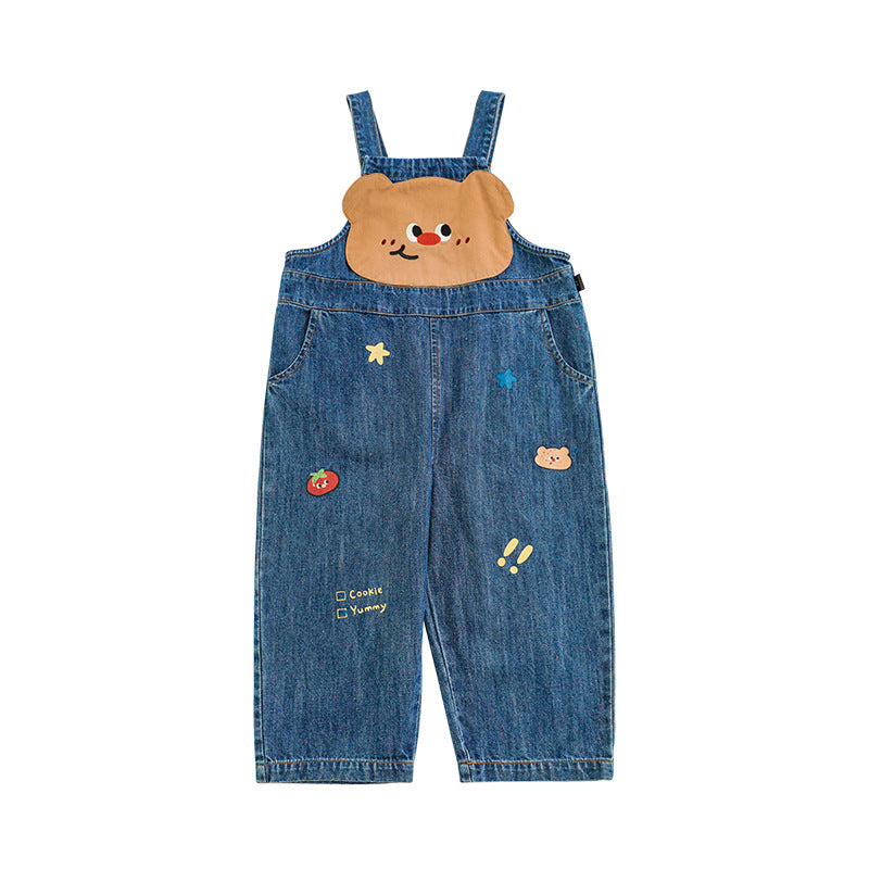 Lightweight Jeans Cute Hamburger Series Suit Children's T-shirt