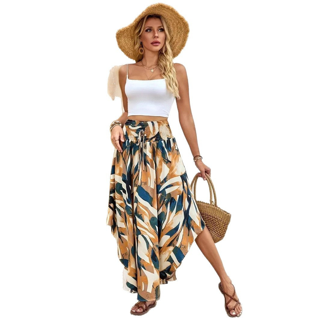 Women's Bottoms Personalized Printing Female A- Line Casual Fashion Slimming Slim Skirt