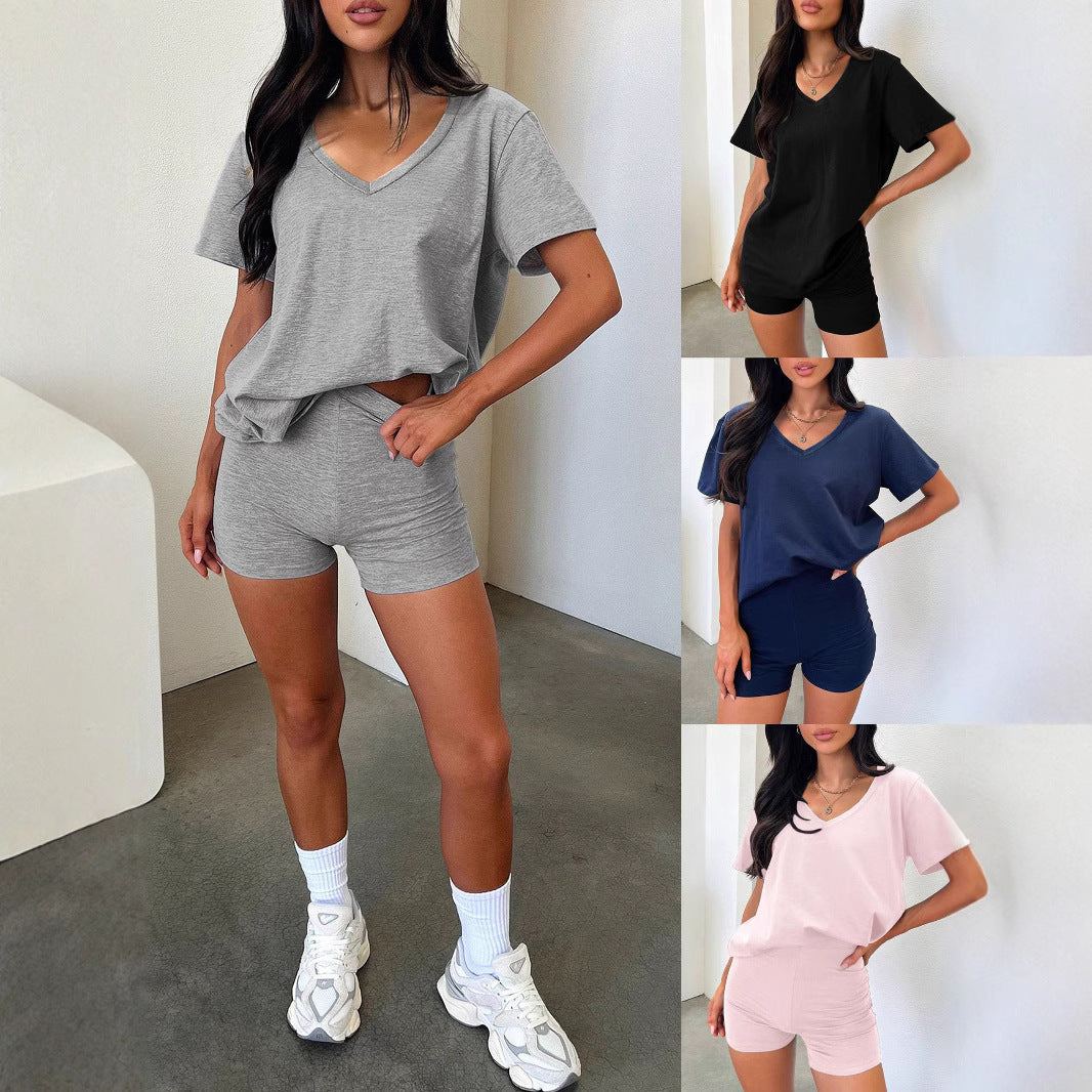 Beautiful Women's Sleeve Temperament Pure Color Fashion Casual Suit