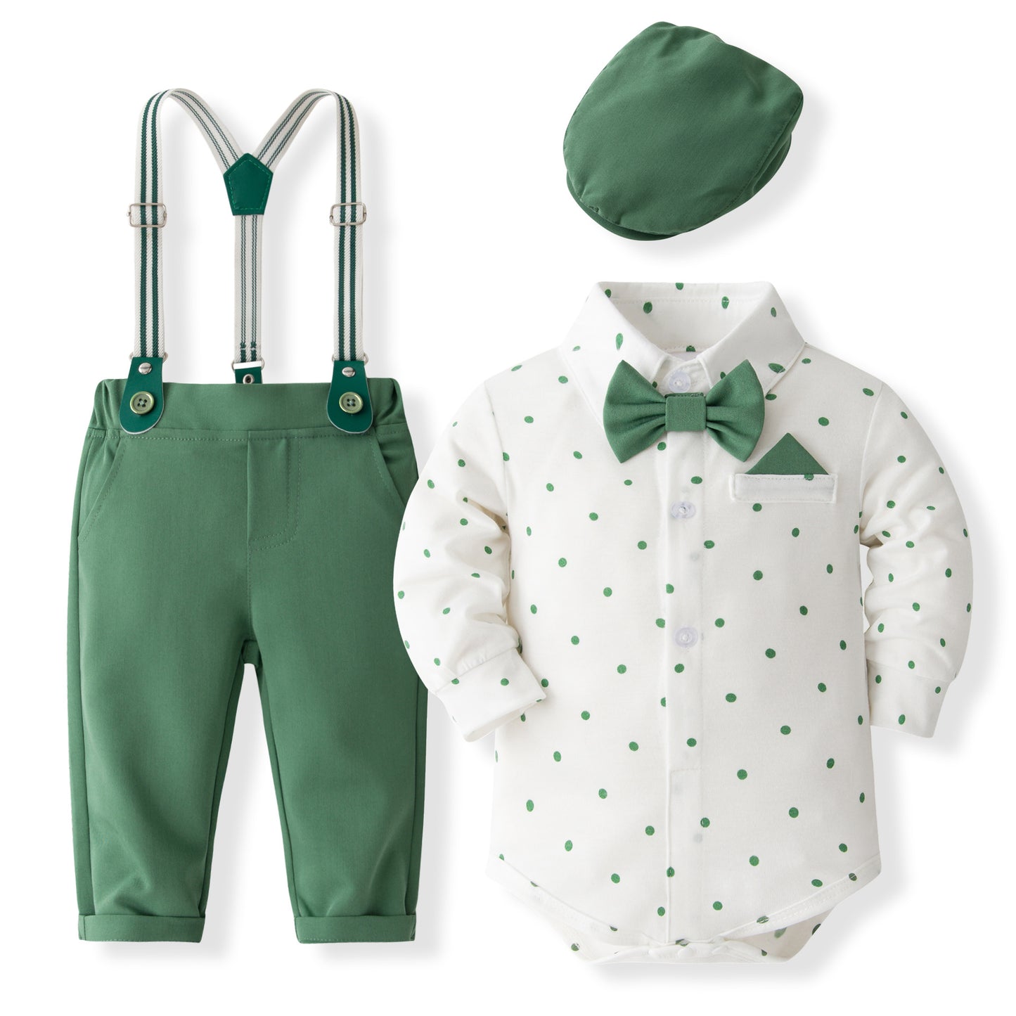 Infant Toddler Printed Dot Boy Gentleman Children's Suit