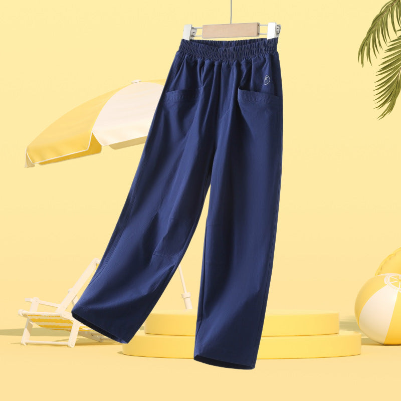 Children's Outdoor Cool Feeling Trousers Middle Big Children's Pants