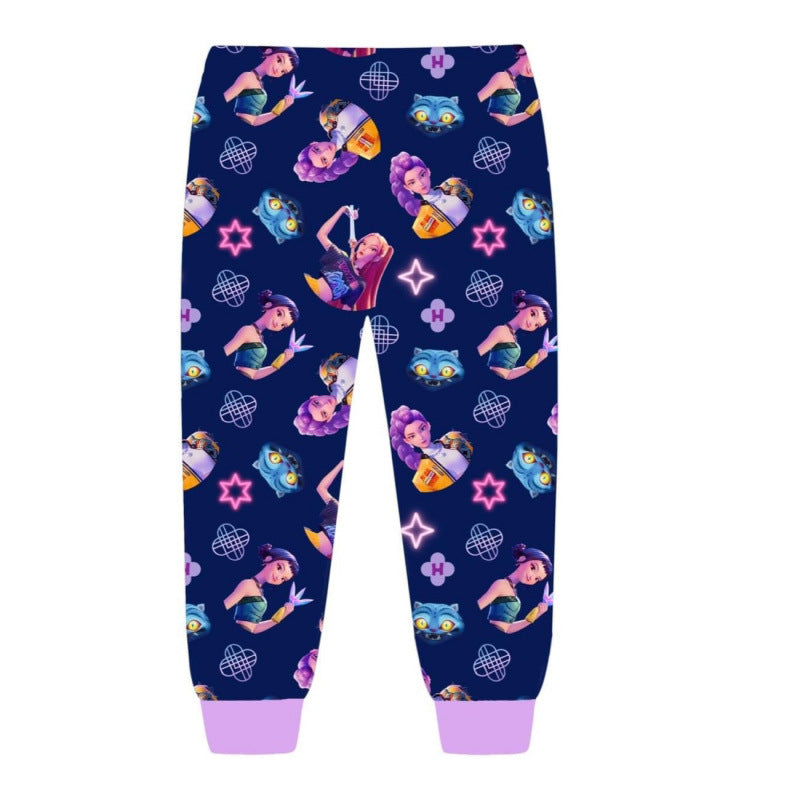New Children's Long-sleeved Pajamas Home Wear Children's Suit