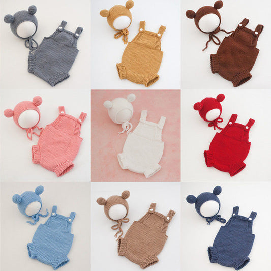 Month Old Days Studio Animal Theme Wool Jumpsuit, Climbing Suit