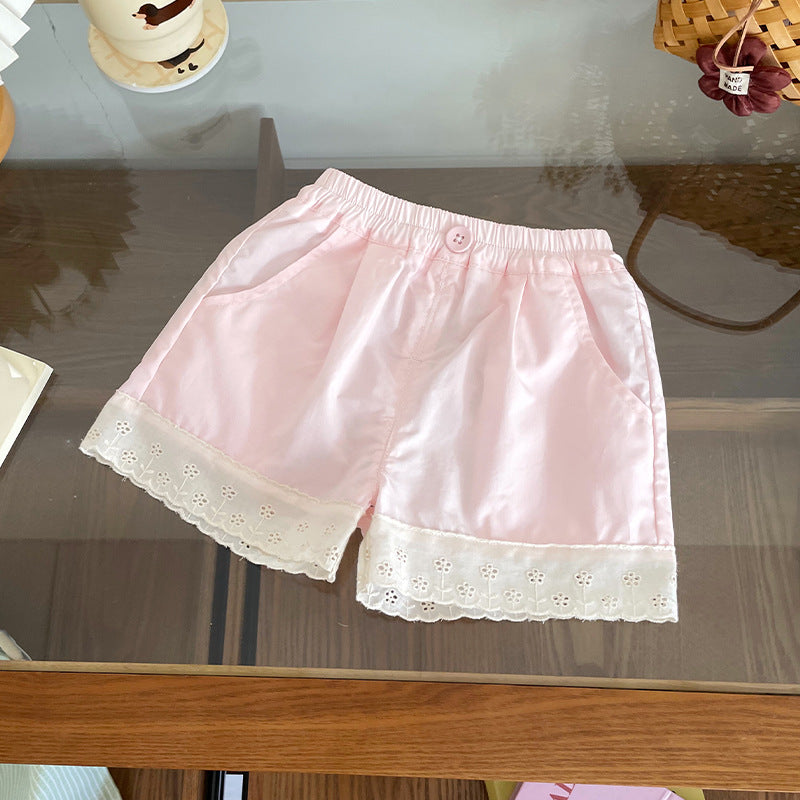 Innovative Slouchy Children's Shorts Summer Lace Children's Pants