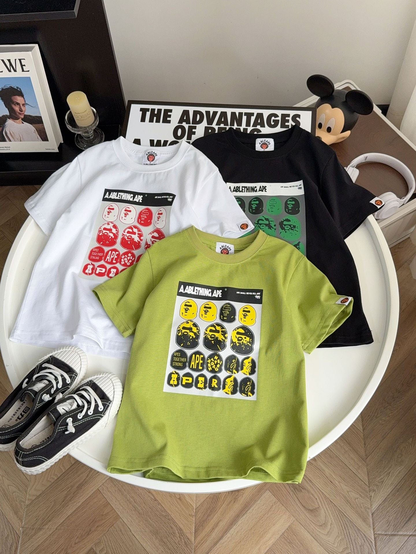 Children's Sleeve Versatile Casual Western Style Sports Children's T-shirt
