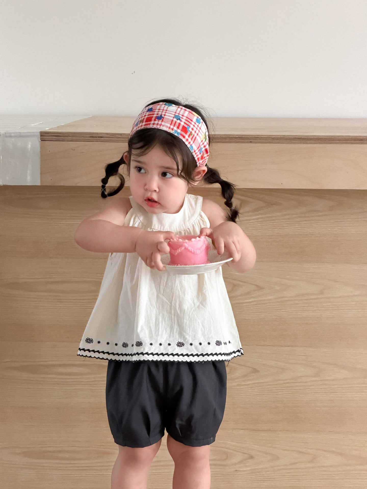 Children's Doll Shirt Shorts Summer Thin Korean Style Children's Suit