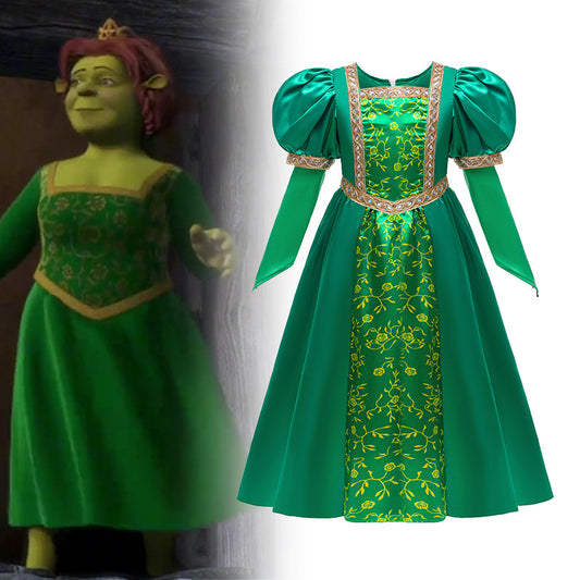 Casual Children's Princess Fiona Movie Monster Children's Dress