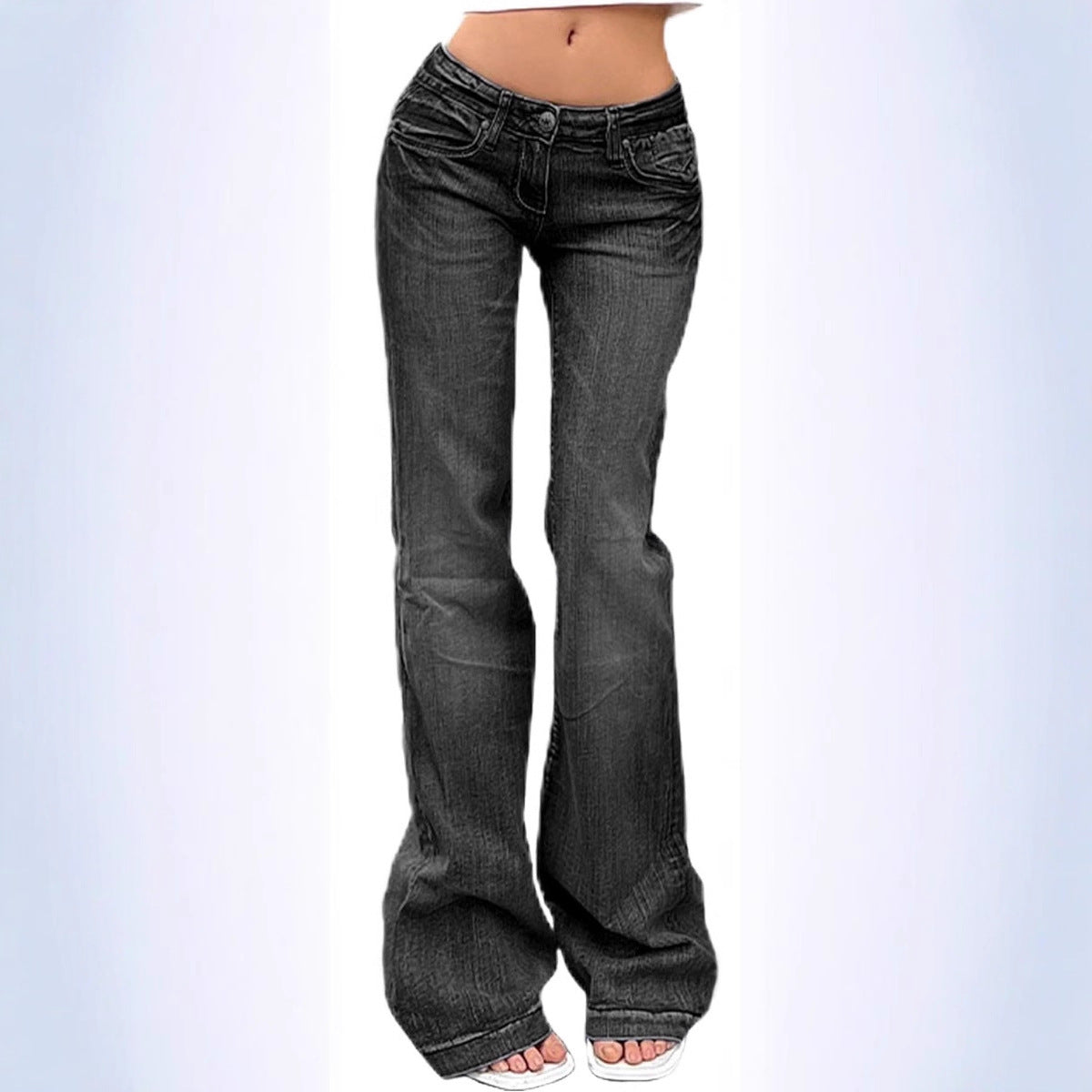 Women's Retro Hot Bell-bottom Slim Fit Slimming Stretch Jeans