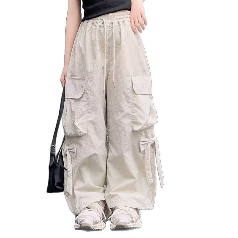 Children's Thin Medium Large Overalls Casual Loose Children's Pants