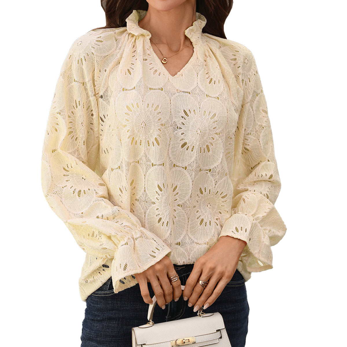 Women's Solid Color Loose Casual Long Sleeves Tops