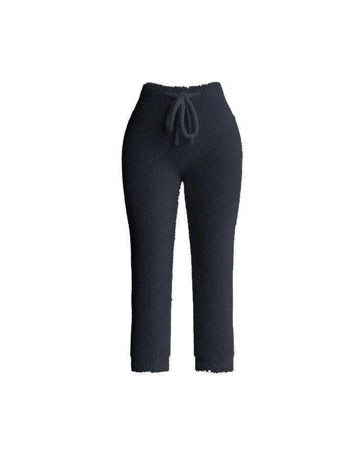 Knitted Plush Long Sleeve Set Three-piece Fashion Casual Suit