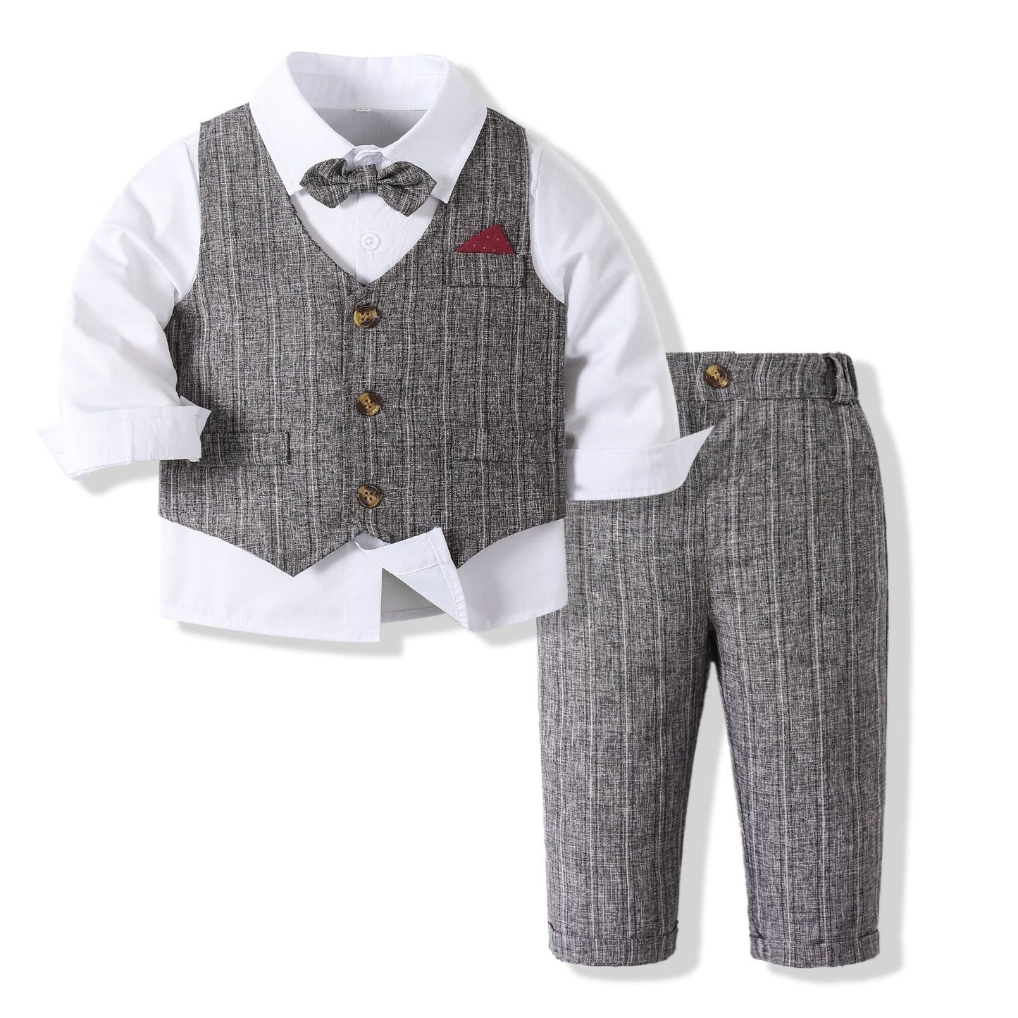 Children's Boy's Clothing Shirt Vest Pants Clothes Children's Suit