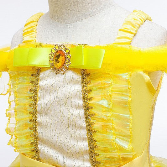 Children's Halloween Princess Bell Clothing Shirt Yellow Children's Dress