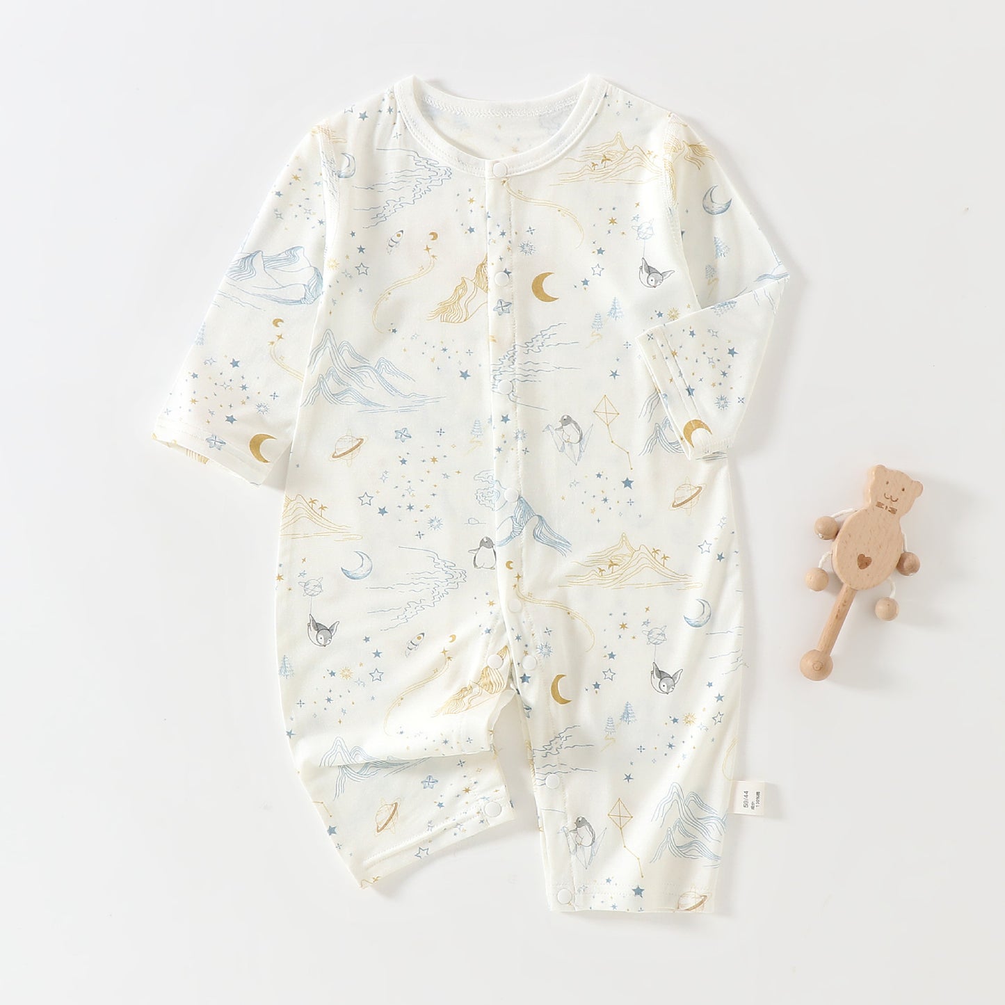 Long Sleeved Romper Infant Class Air Conditioning Clothes Boneless Jumpsuit, Climbing Suit