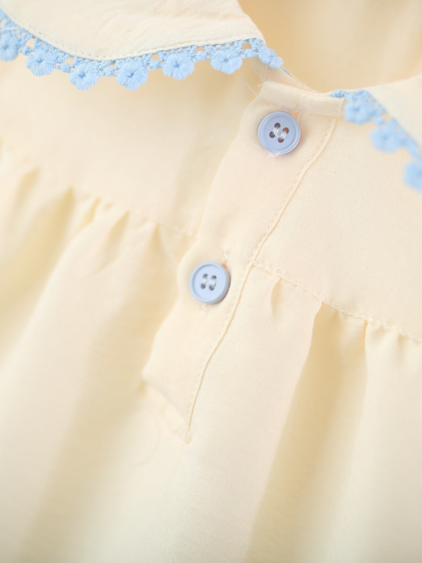 Children's Sleeveless One-piece Summer College Style Doll Collar Single Layer Cotton Children's Dress
