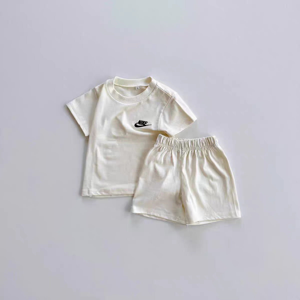 Children's Summer Short-sleeved Shorts Casual Sports Style Embroidered T-shirt Two-piece Fashion Children's Suit